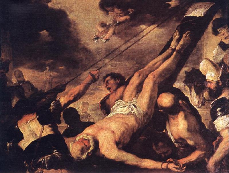GIORDANO, Luca Crucifixion of St. Peter fh oil painting image